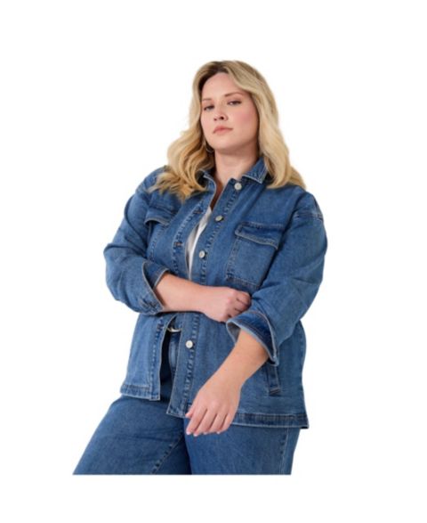 Женские куртки June & Vie Women's June + Vie Denim Utility Jacket & coats