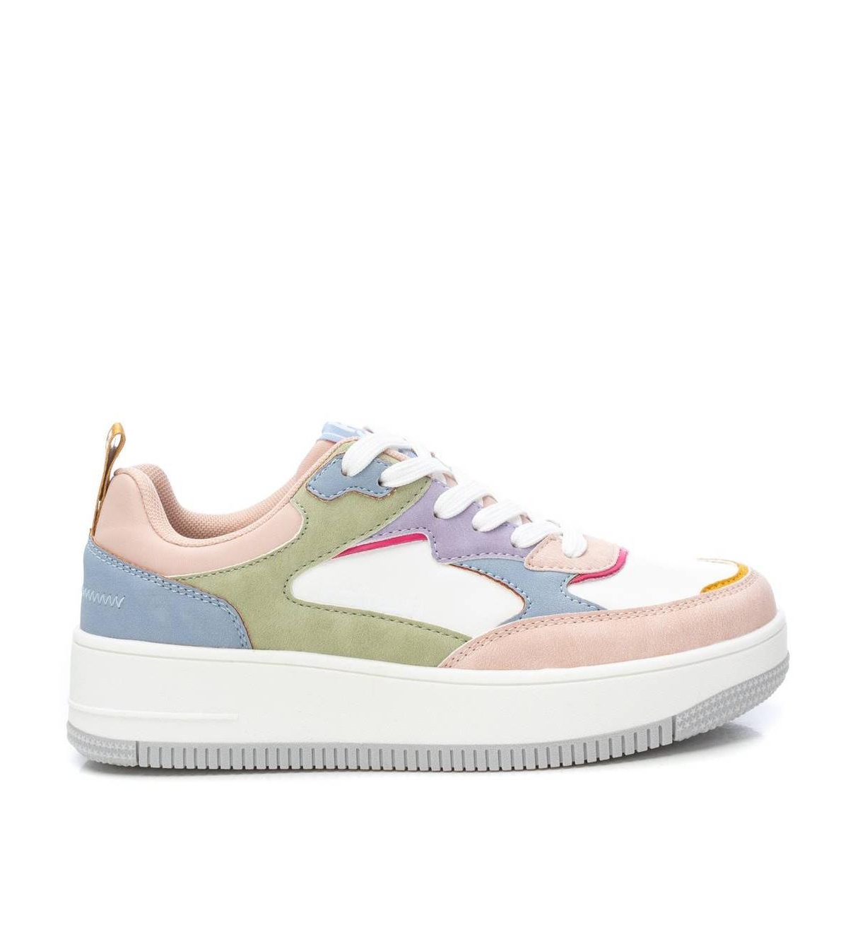Women's Casual Sneakers By Xti - Nude/multicolor
