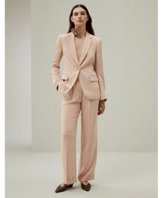 Women's Mahogany Rose Silk Blazer