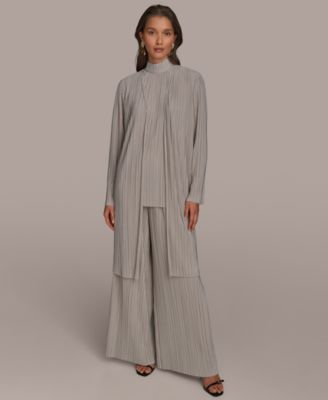 Donna Karan New York - Women's Open-Front Plisse Cardigan