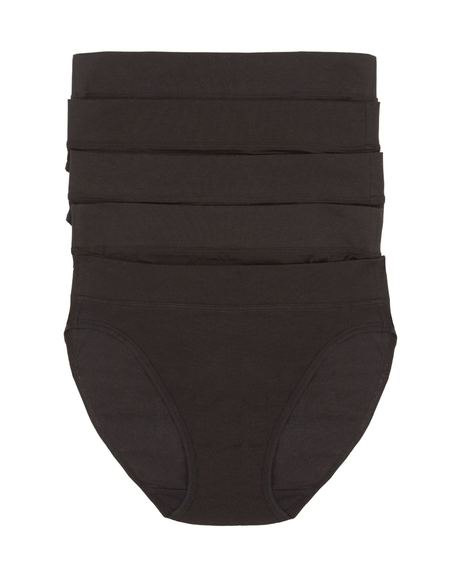 Women's 5-Pack Pima Cotton Hi-Cut Panty