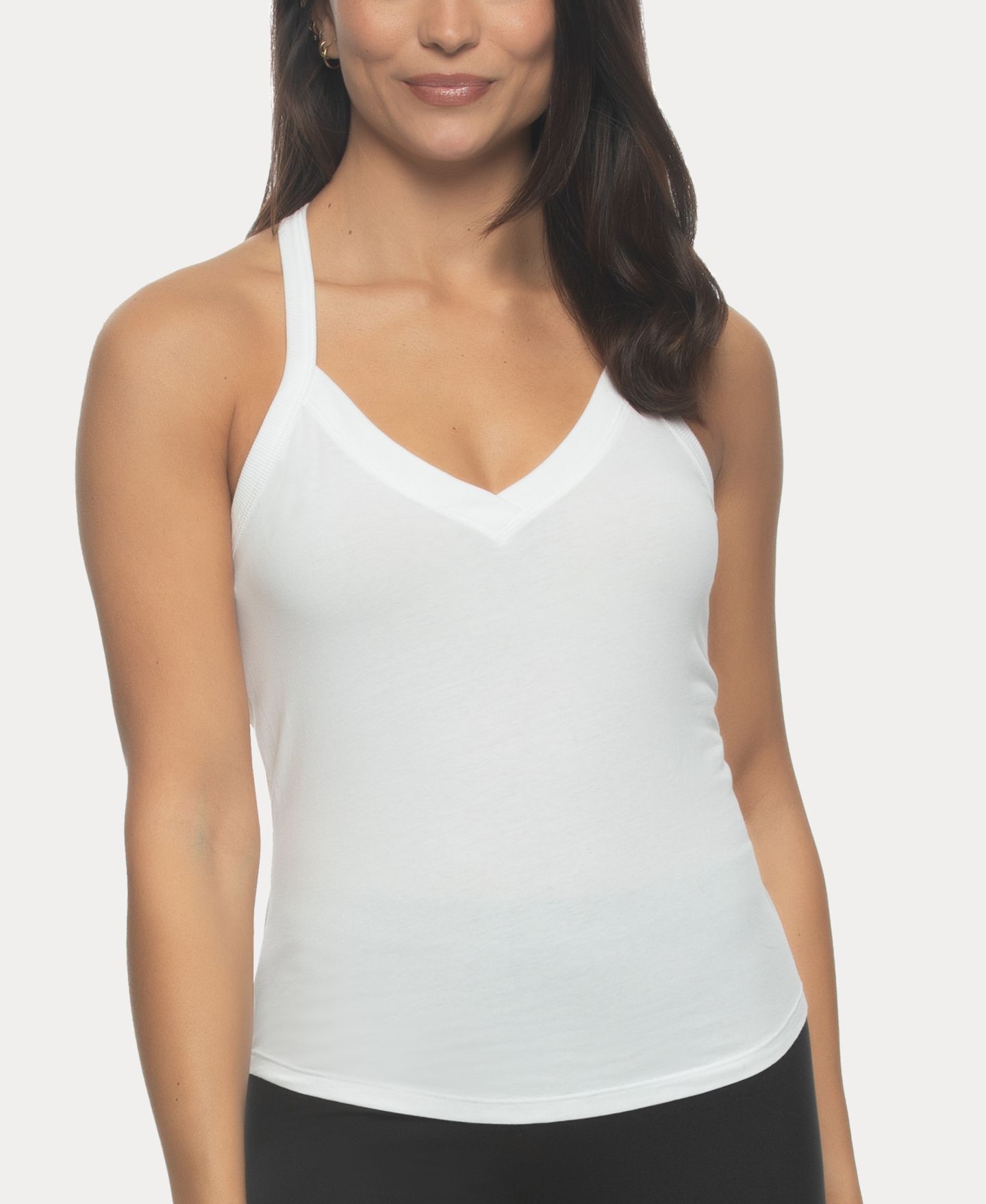 Женские топы Felina 2-Pack Pima Cotton Racerback, цвет: Tuxedo — фото 5