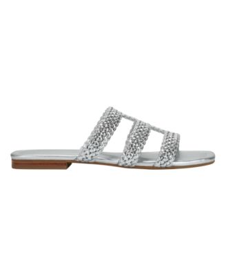 Women's Sumer Woven Caged Flat Slide Sandals