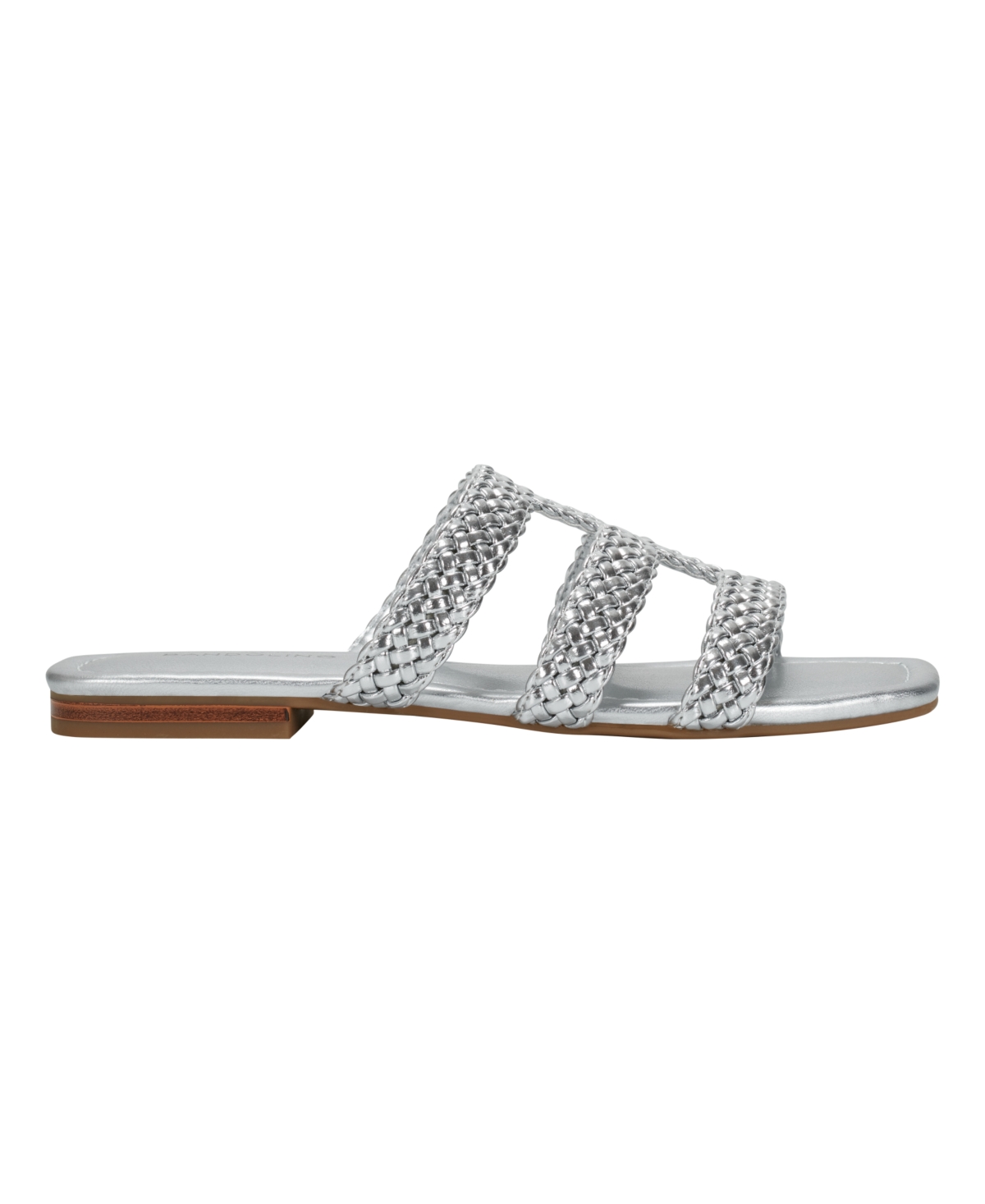 BANDOLINO WOMEN'S SUMER WOVEN CAGED FLAT SLIDE SANDALS 