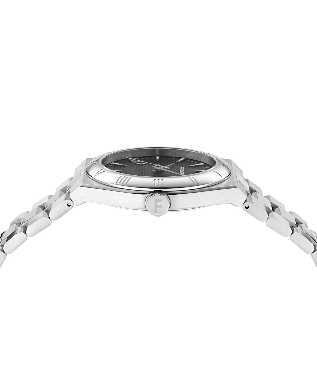 Ferragamo Men's Swiss Vega Stainless Steel Bracelet Watch 40mm In Stainless