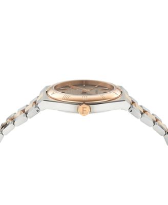 Men's Swiss Vega Two-Tone Stainless Steel Bracelet Watch 40mm