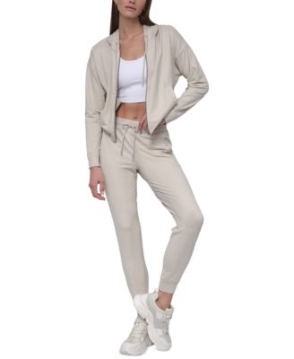 DKNY - Women's Space-Dyed High-Waist Slim Joggers