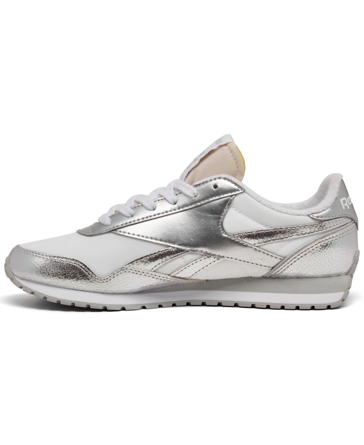 Reebok Women's Classic Az Casual Sneakers From Finish Line In White,silver