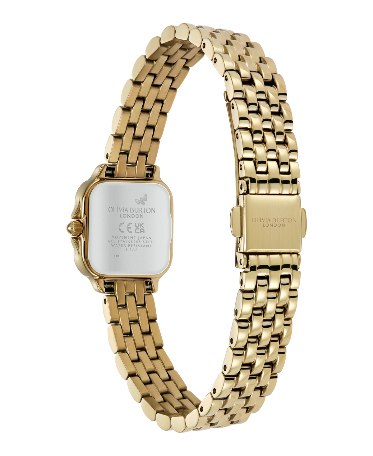 Olivia Burton Women's Grosvenor Mini Gold Tone Bracelet Watch, 20mm In Gold