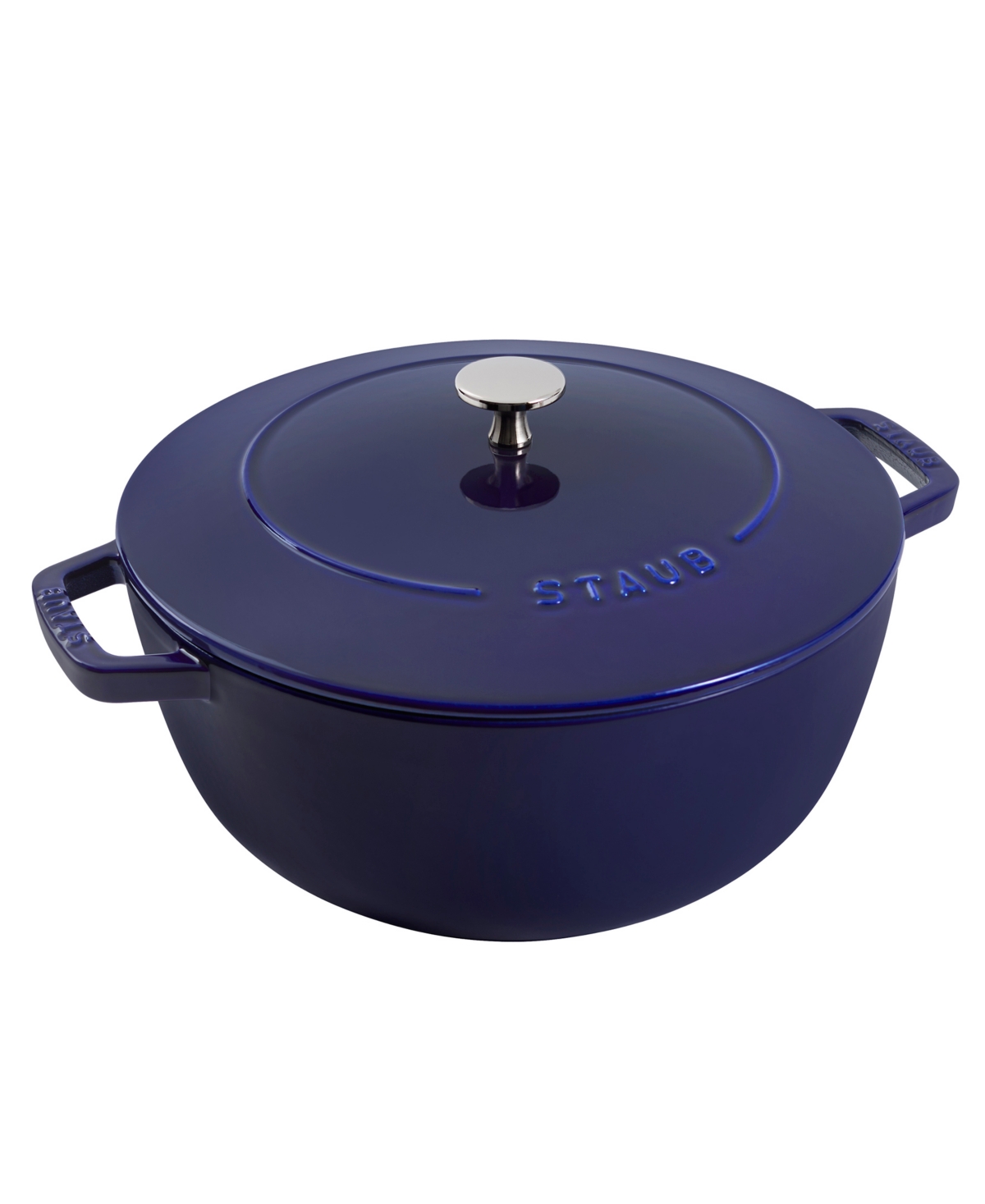 Staub Cast Iron 5-qt. Essential French Oven In Dark Blue