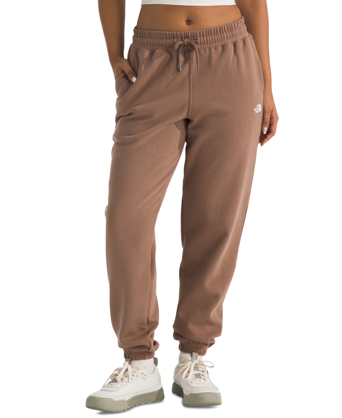 The North Face Women's Core Sweatpants In Latte,tnf White
