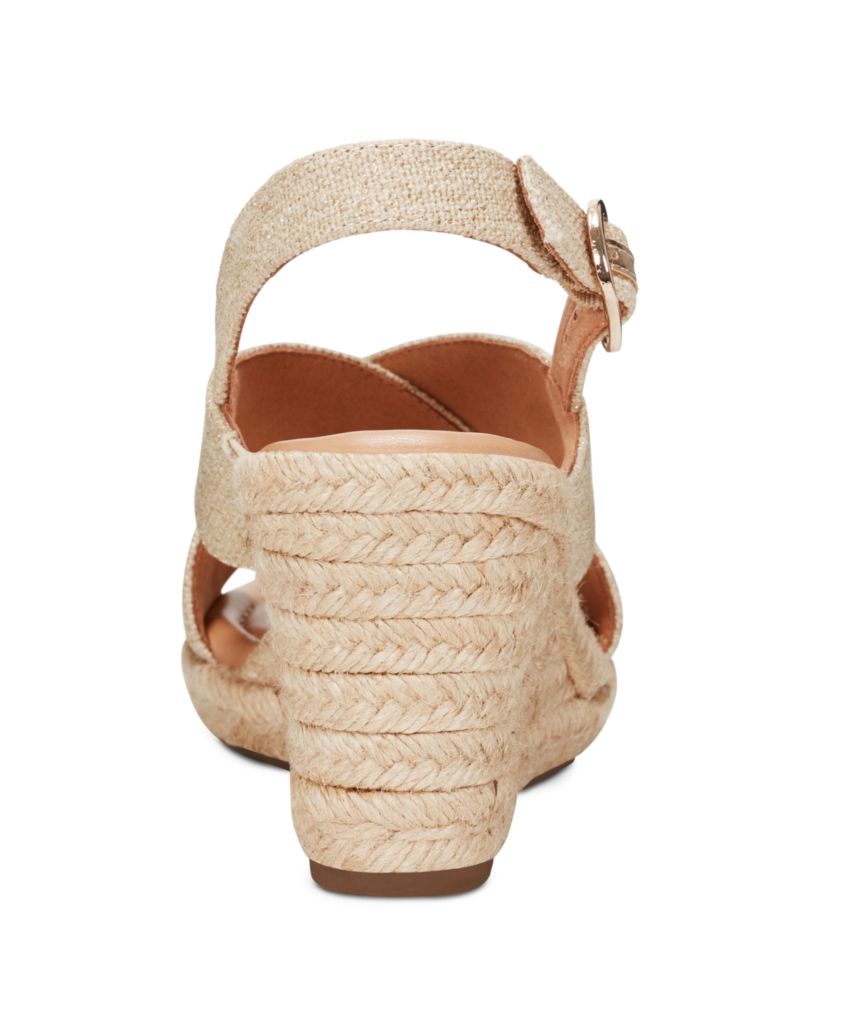 Shop Easy Spirit Women's Ariane Espadrille Wedge Sandals In Natural,gold