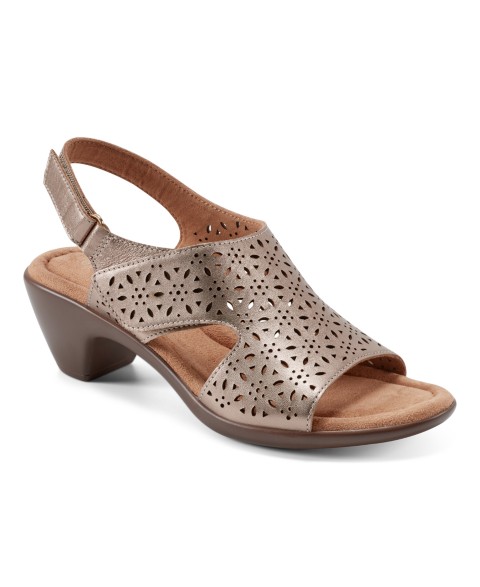 Женские сандалии Easy Spirit Women's Calix Laser Cut Leather Slingback Sandals