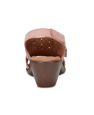 Women's Calix Laser Cut Leather Slingback Sandals