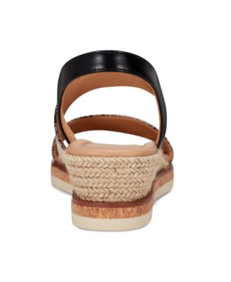 Sabina Strappy Low Wedge Sandals