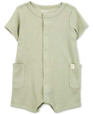 Carter's - Baby Boys Thermal Short-Sleeve Romper