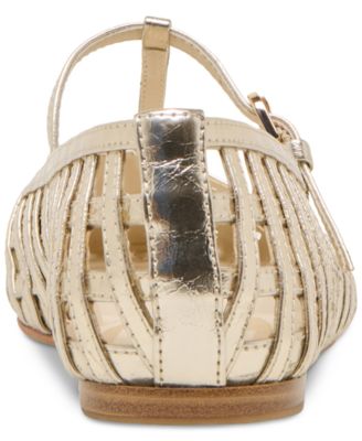 Women's Rains T-Strap Woven Mary Jane Flats