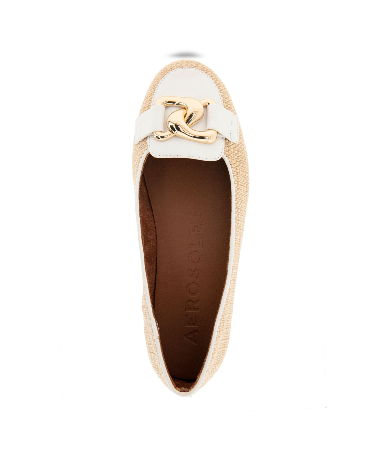 AEROSOLES WOMEN'S BELL ALMOND TOE BALLET FLATS 