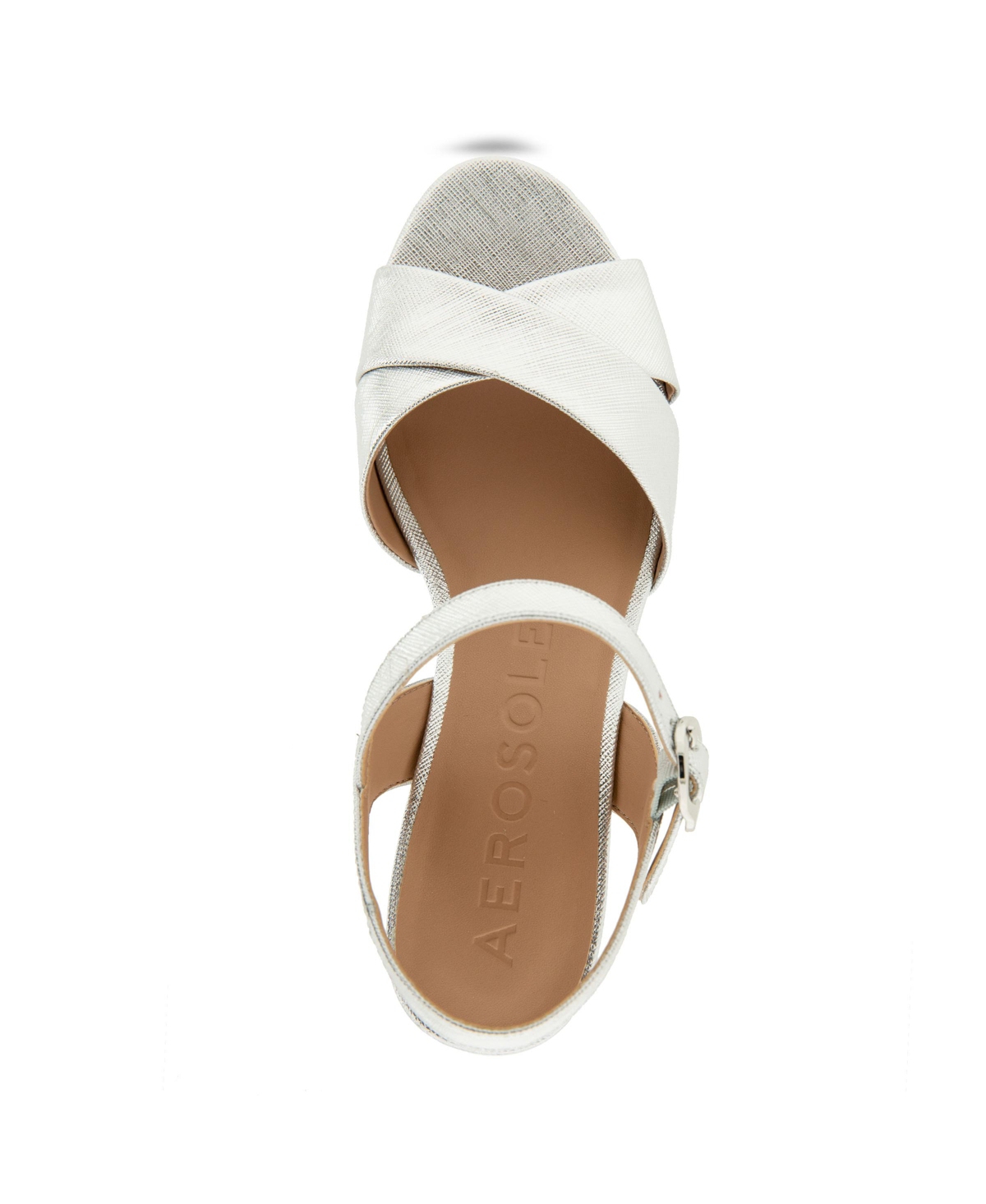 AEROSOLES WOMEN'S COSMOS ROUND TOE PLATFORM SANDALS 