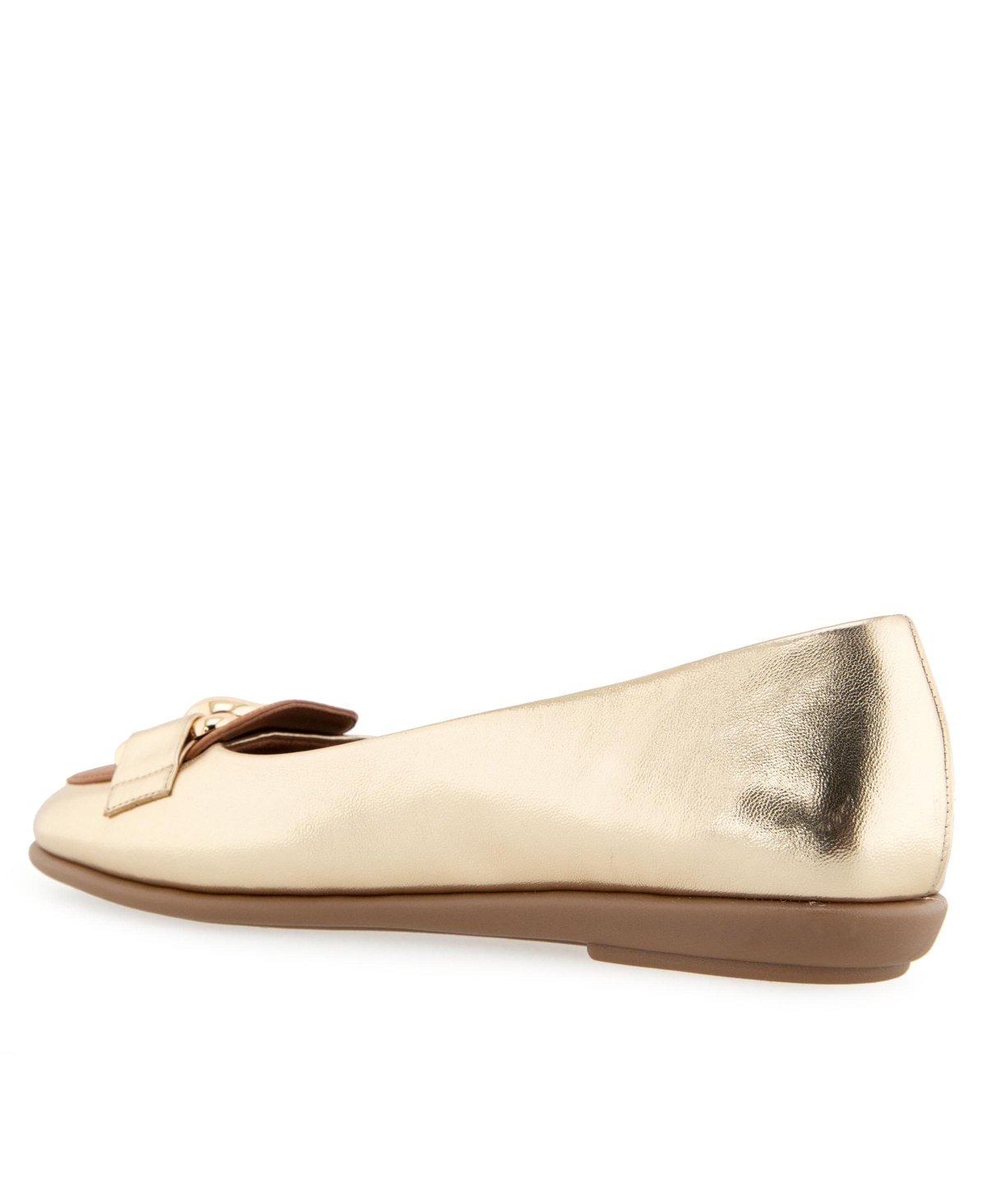 AEROSOLES WOMEN'S BELL ALMOND TOE BALLET FLATS 