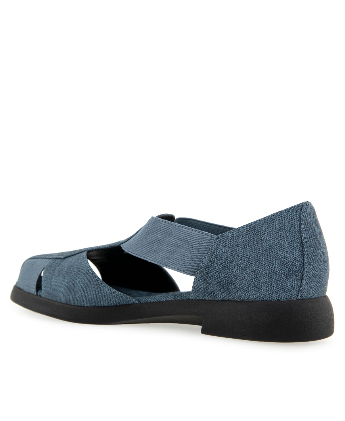 AEROSOLES WOMEN'S 4GIVE ALMOND TOE FISHERMAN FLATS 