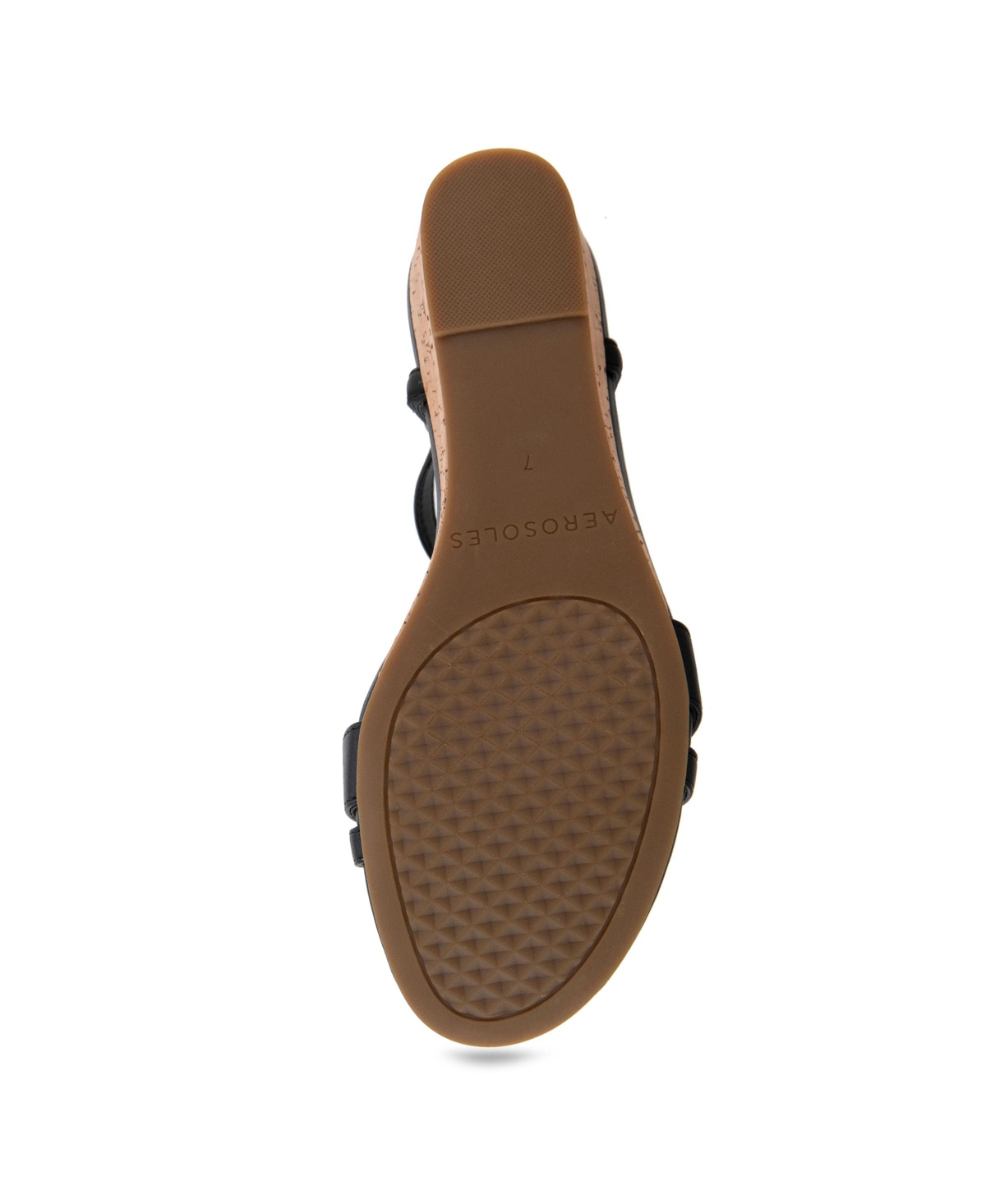 AEROSOLES WOMEN'S WITT ROUND TOE WEDGE SANDALS 