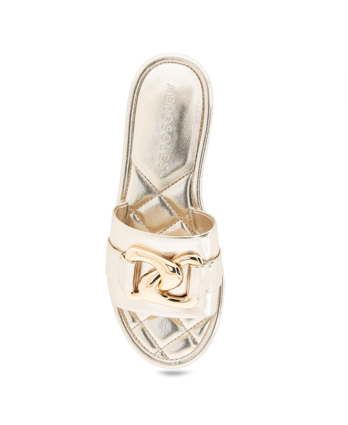 AEROSOLES WOMEN'S BIG CHARM SLIDE OPEN TOE SANDALS 