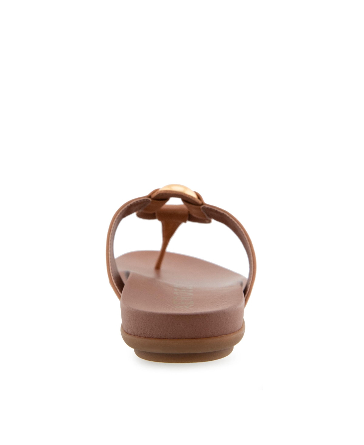 AEROSOLES WOMEN'S FALLON ROUND TOE THONG SANDALS 