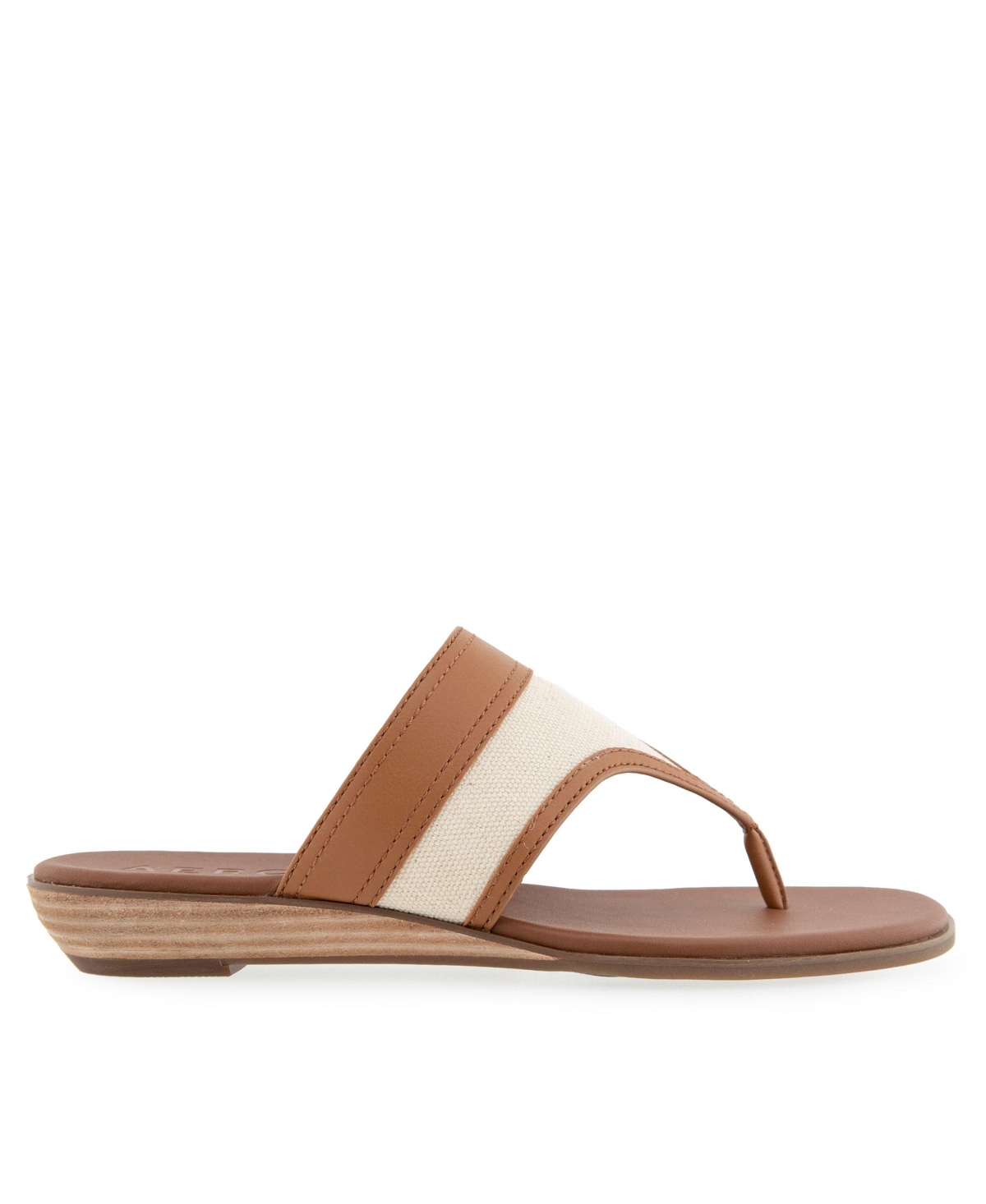 AEROSOLES WOMEN'S GESA ROUND TOE THONG SANDALS 