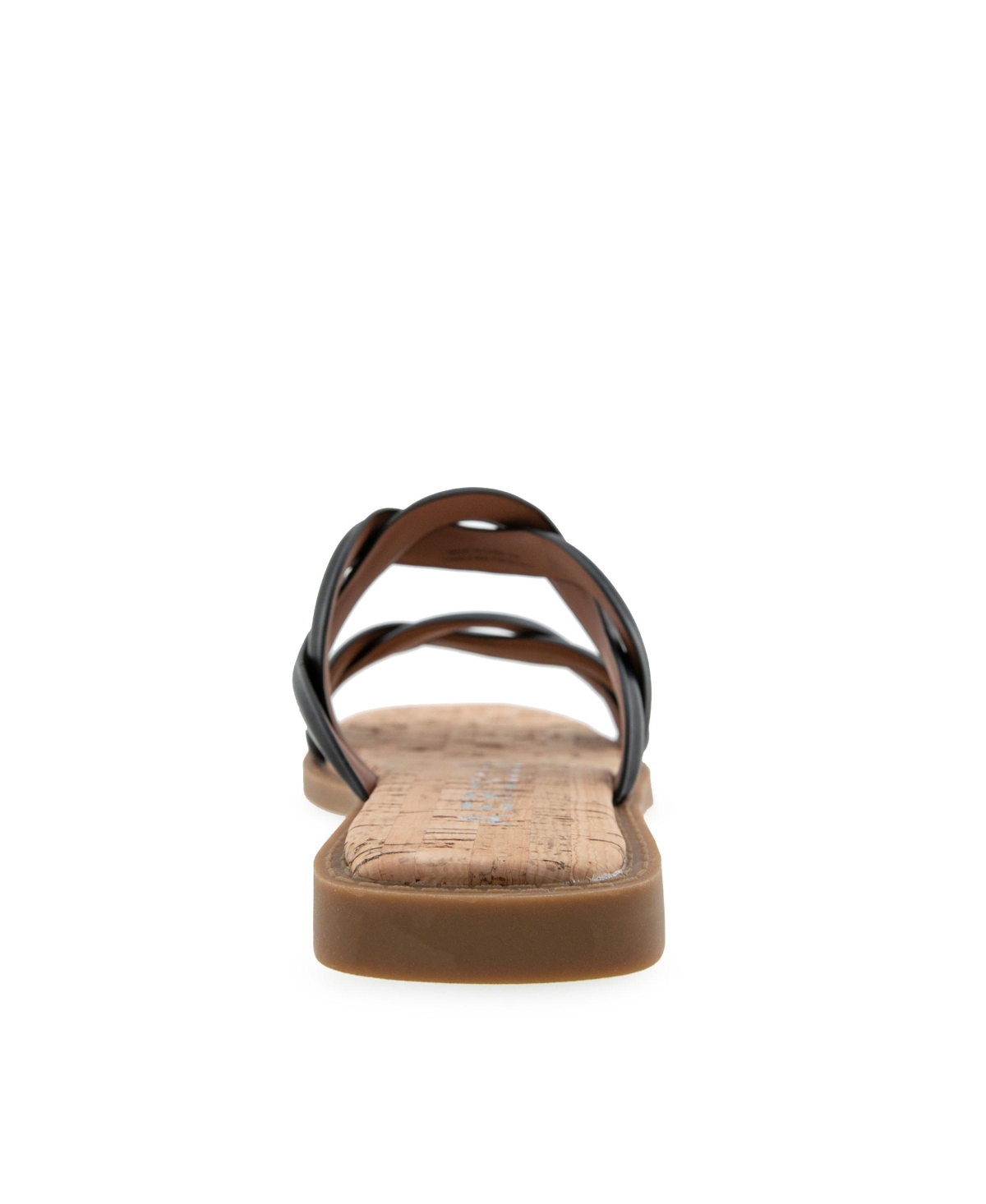 AEROSOLES WOMEN'S COLETTE ROUND TOE SLIDE SANDALS 