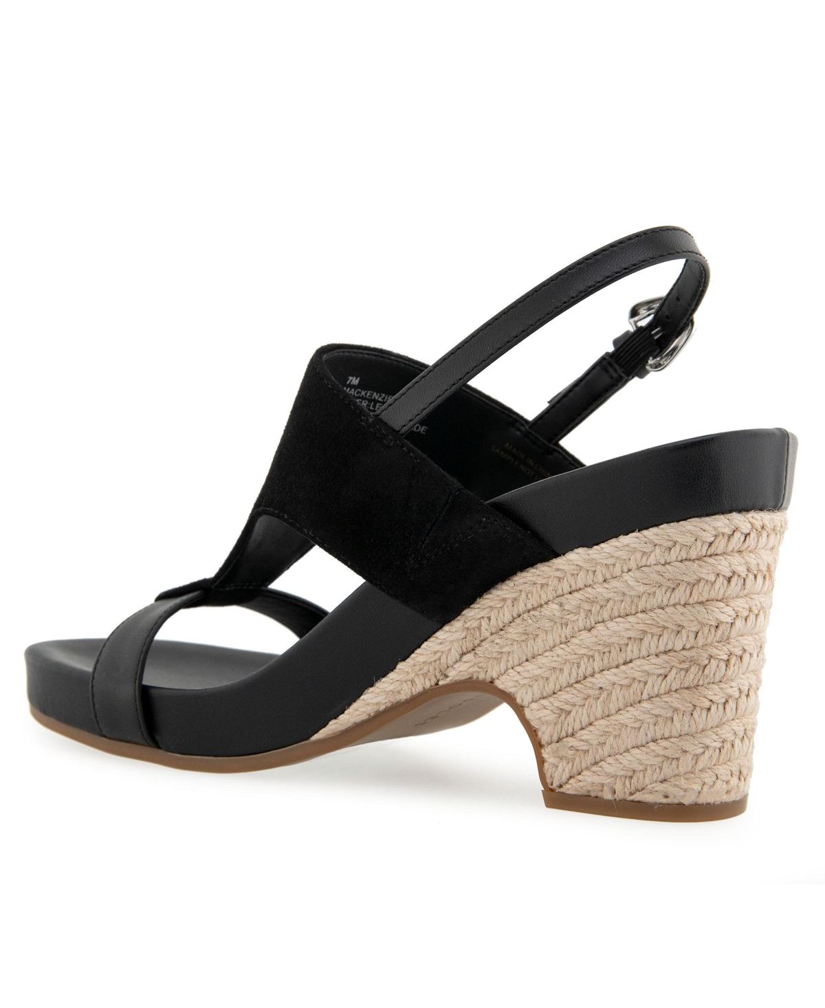 AEROSOLES WOMEN'S MACKENZIE ROUND TOE PLATFORM SANDALS 
