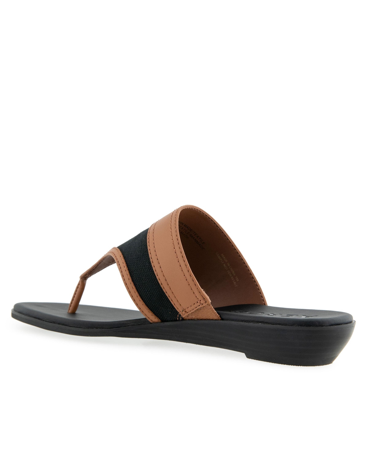 AEROSOLES WOMEN'S GESA ROUND TOE THONG SANDALS 