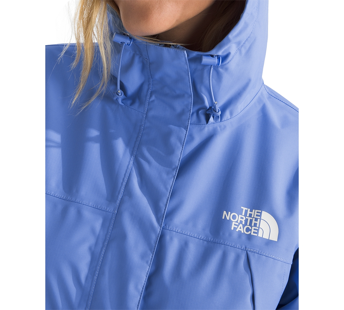 The North Face Antora Waterproof Hooded Rain Jacket In Blue