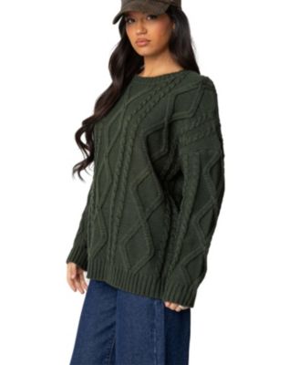 Women's Kennedy oversized cable knit sweater