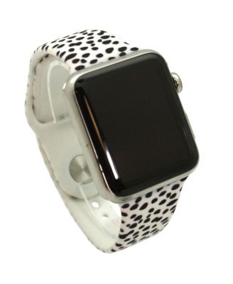 Cheetah Polka Dot Printed Silicone Apple Watch Bands