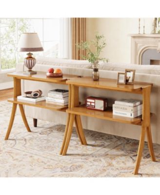 Narrow Side Table Set for Living Room