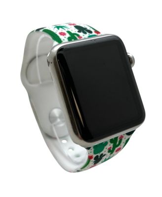 Cactus Printed Silicone Apple Watch Bands