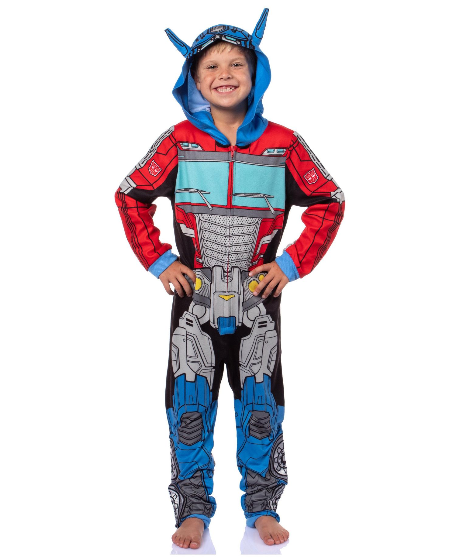 Boys' (4-20) Union Suit One Piece Hooded Pajama
