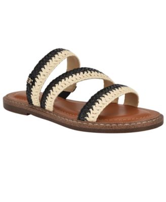 Women's Brelyn Raffia Slip-On Flat Sandals