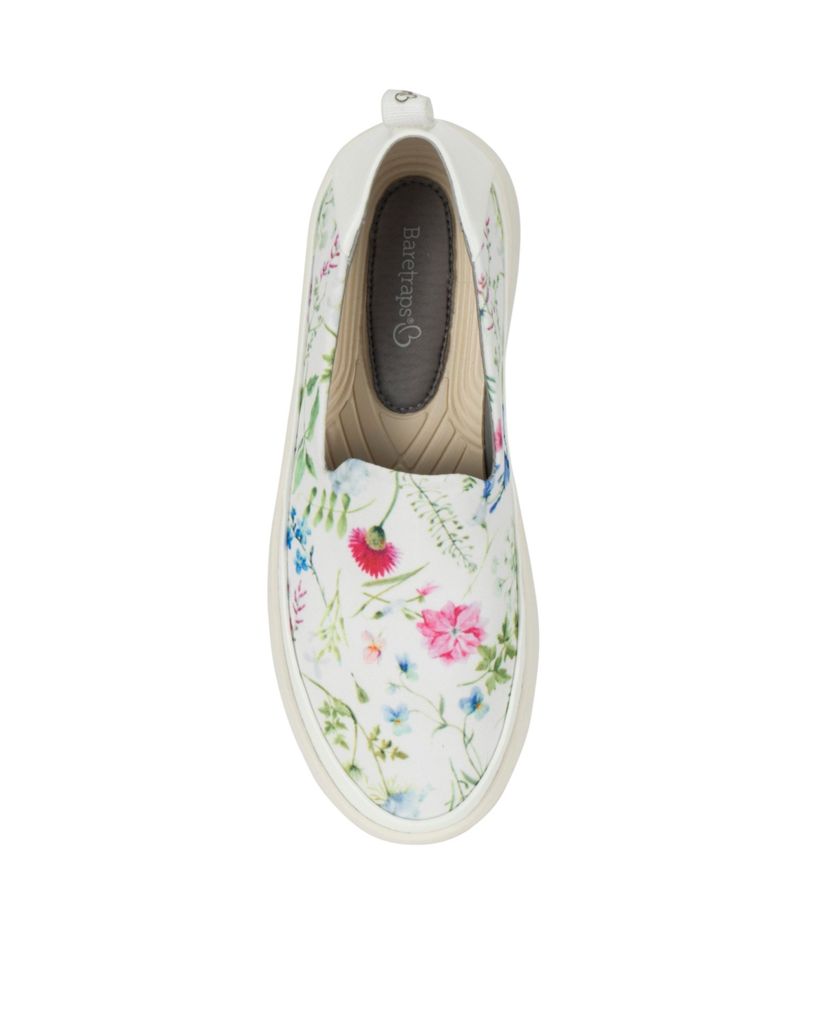 Baretraps Women's Nevin Slip-on Sneaker Women's Shoes In White Multi Flower Canvas