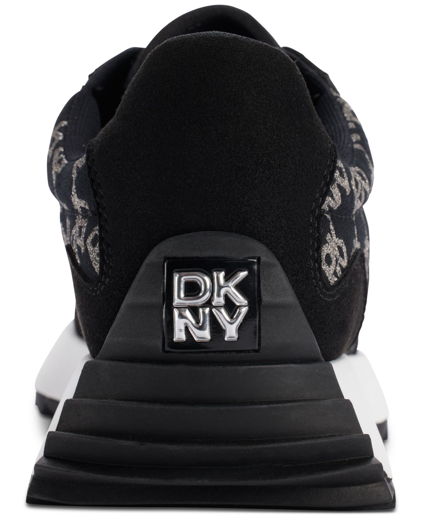 Женские кроссовки DKNY Naples Checkered Lace-Up, цвет: Чёрный — фото 3