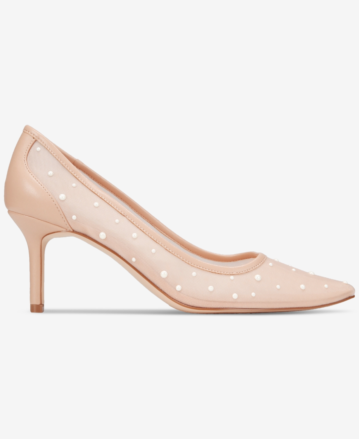 On 34th Women's Mariahh Pointed-toe Pumps, Exclusively At Macy's In Nude Mesh