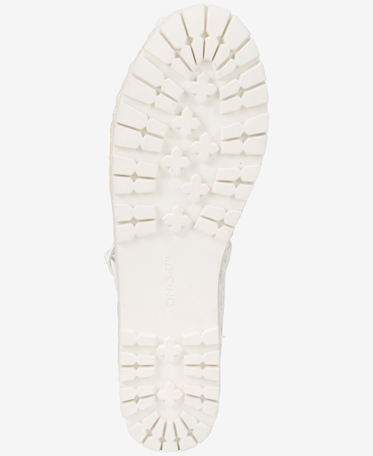 On 34th Cassiee Espadrille Flats, Exclusively At Macy's In White Eyelet