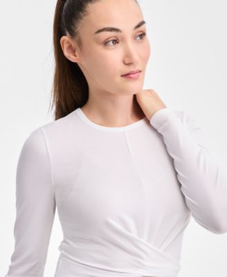 Women's Soft Rib Long-Sleeve Top, Exclusively at Macy's