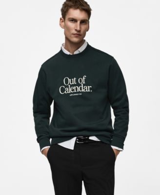 MANGO - Men's Printed Cotton Sweatshirt