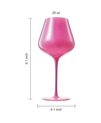 Colors of South Beach Miami Wine Glasses, Set of 5