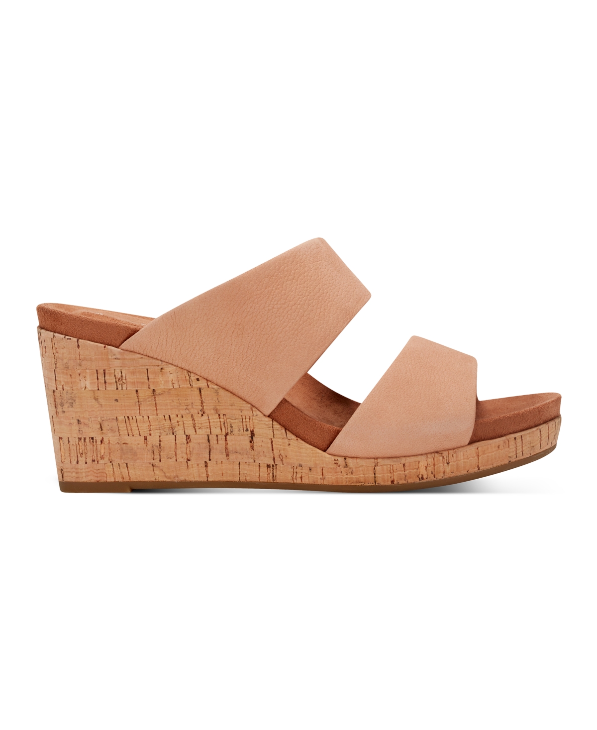 Shop Rockport Women's Briah Ii Slide Slip-on Wedge Sandals In Beige Leather