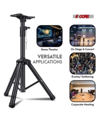 Speaker Stand Tripod Tall Adjustable 36 Inch DJ Pole Mount Studio Monitor Stands