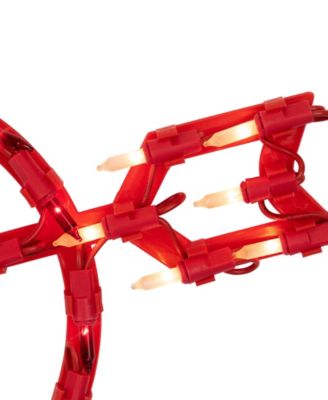 17" Lighted Heart with Arrow Valentine's Day Window Silhouette Decoration