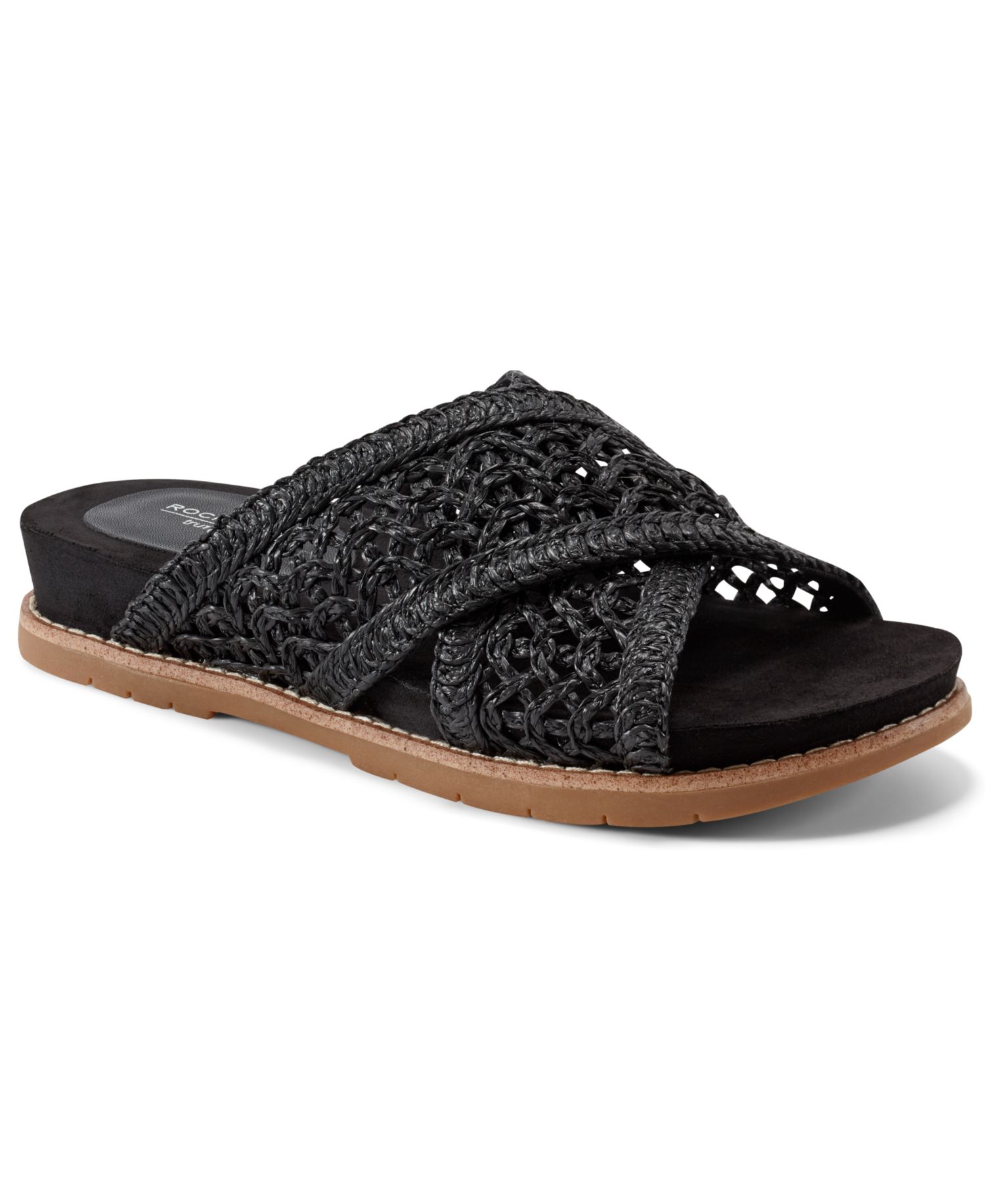 Women's Zora Woven Crisscross Flat Footbed Sandals